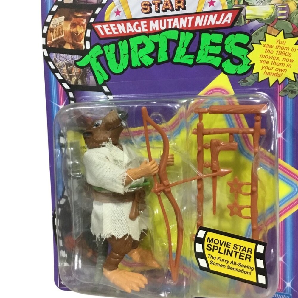 TMNT Teenage Mutant Ninja Turtles Movie Star Splinter Retro 1990's